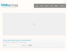 Tablet Screenshot of findafitter.com